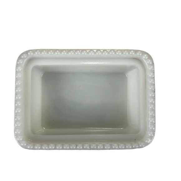 Boston Sandwich Milk Glass Animal Covered Dish Pekingese show dog Ruth Webb Lee - Picture 6 of 9